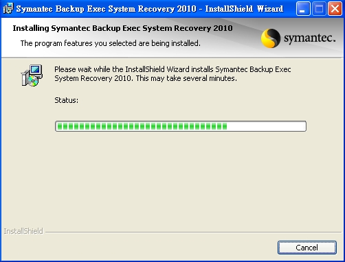 symantec backup exec system recovery 安裝