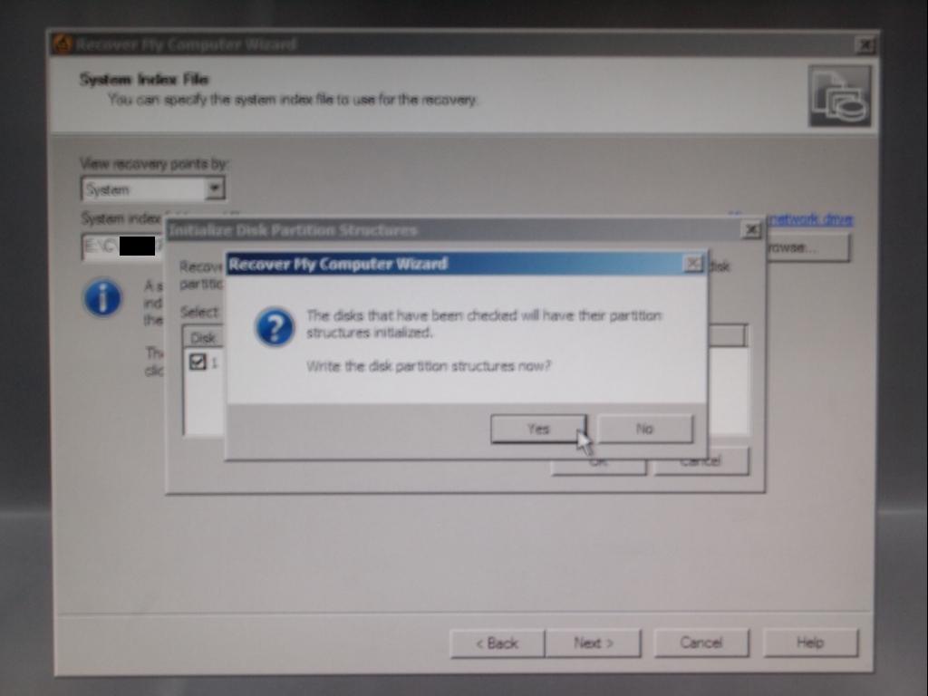 Symantec Backup Exec System Recovery Disk 還原