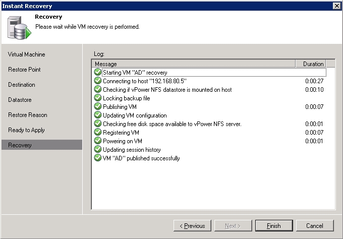 Veeam Backup & Replication Instant Recovery Tutorial