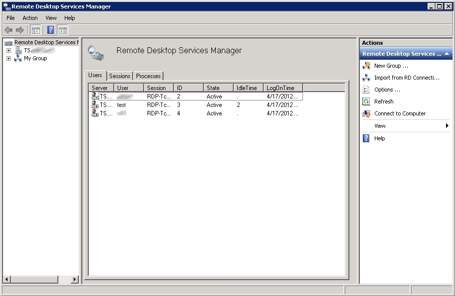 Windows 2008 R2 Terminal Services Testing