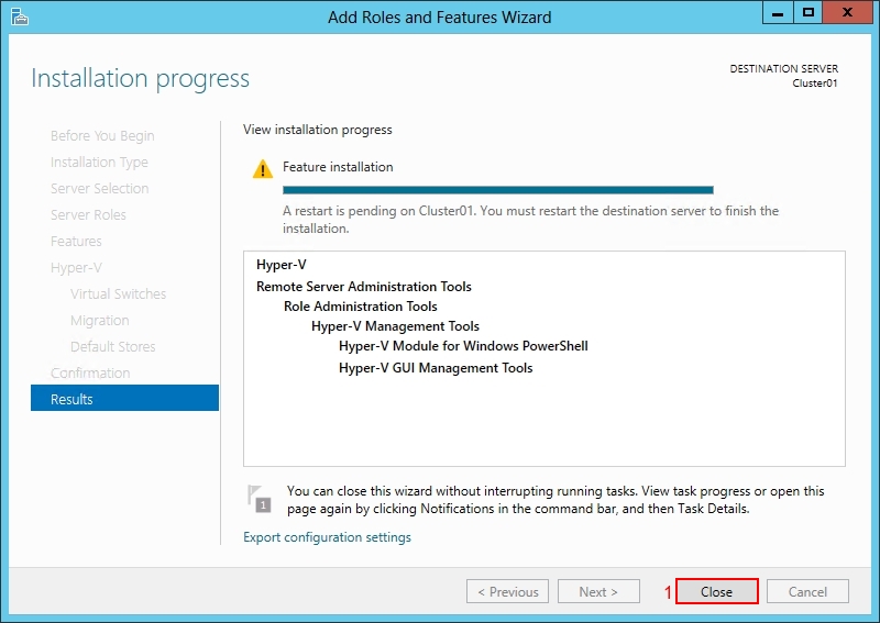 Install Windows 2012 Hyper-V