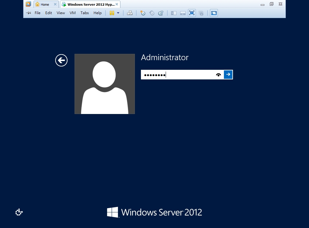 Install Windows 2012 in VMware Workstation