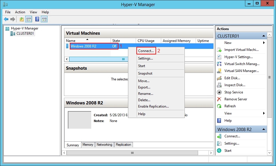 Setup Windows 2012 Hyper-V