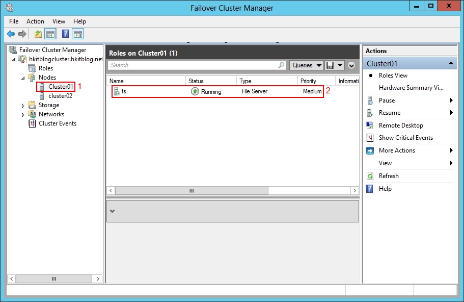 Failover Cluster Manager Testing