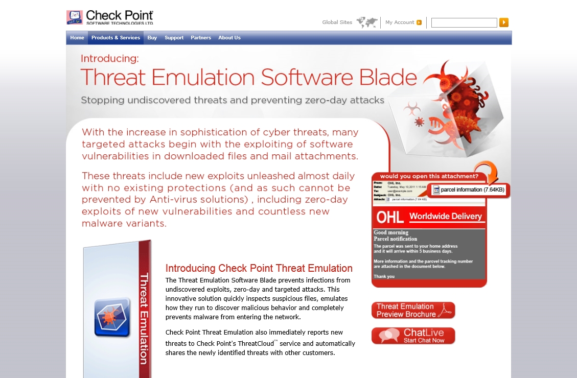 check point threat emulation software blade