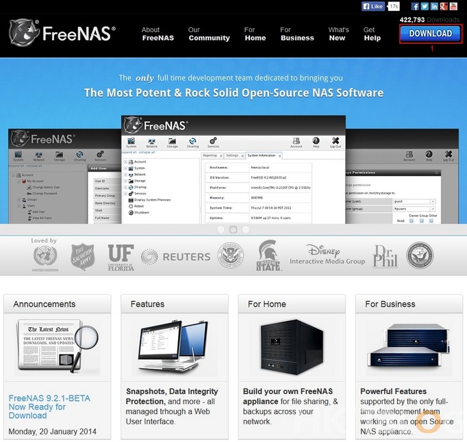 FreeNAS Installation