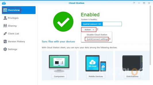 Synology QuickConnect ID Setup