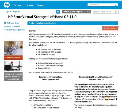 HP StoreVirtual Storage Installation