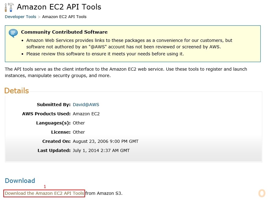 Deploy Amazon EC2 API Tools 
