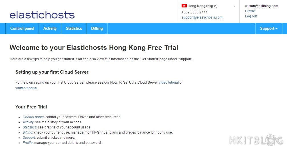 ElasticHosts Linux Container Setup