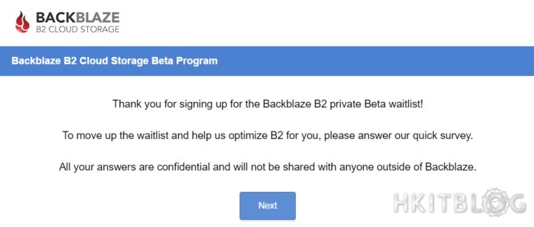 Backblaze B2 Cloud Storage Application