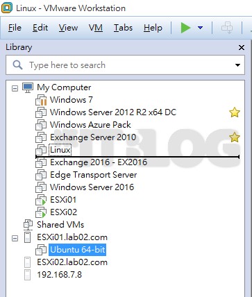 如何實現以 VMware Workstation 管理 ESXi 主機上的虛擬機器？