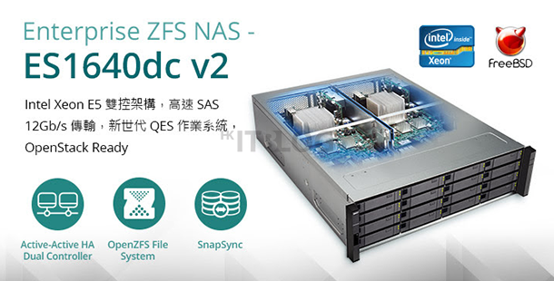 雙控儲存設計專為企業而設：QNAP NAS 正式支援 12Gb/s SAS！